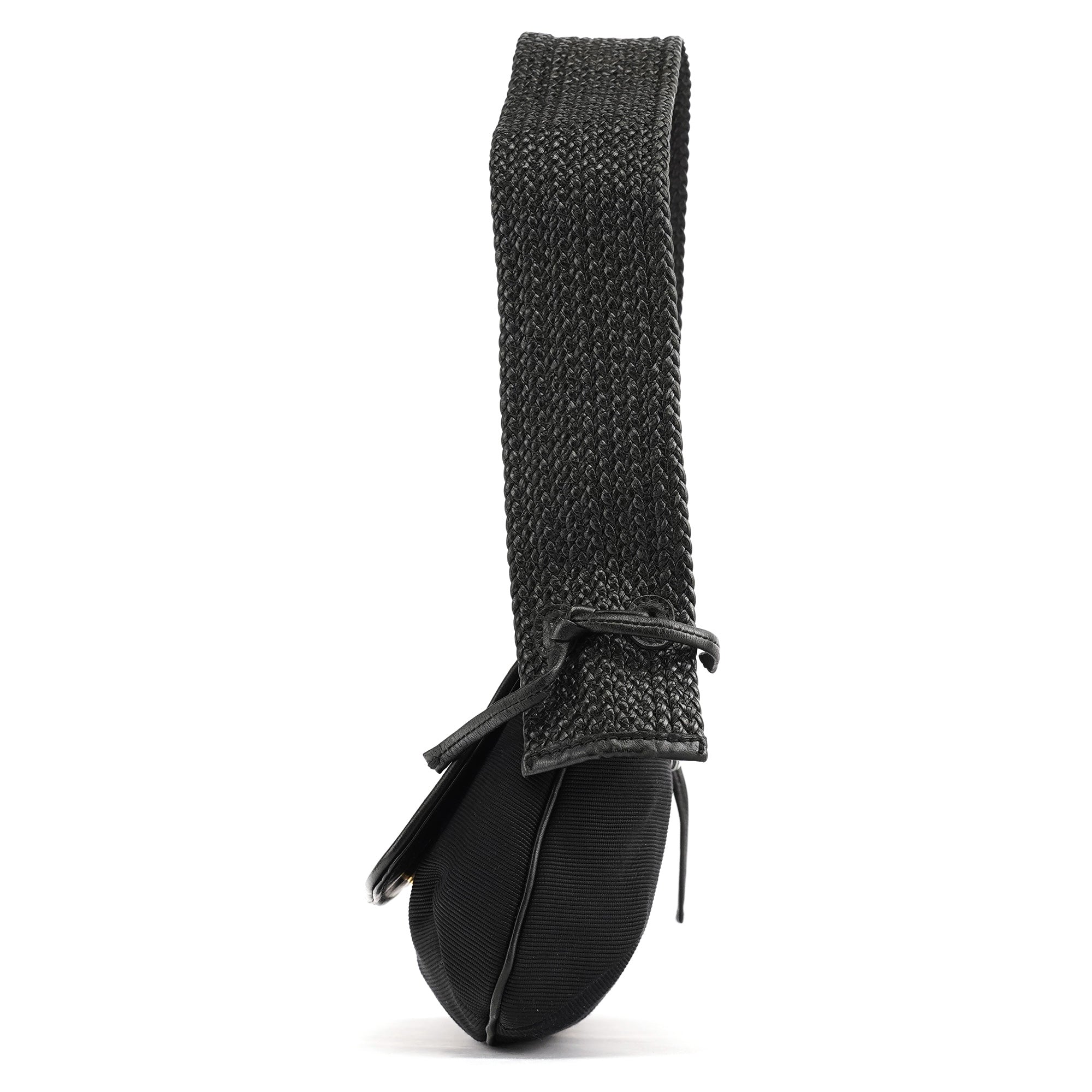 Gucci 106295 Sac porté épaule en cuir et nylon noir