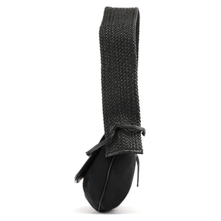 Gucci 106295 Black Leather Nylon Shoulder Bag