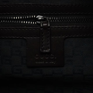 Gucci 106495 Beige Canvas Wood Handle Shoulder Bag