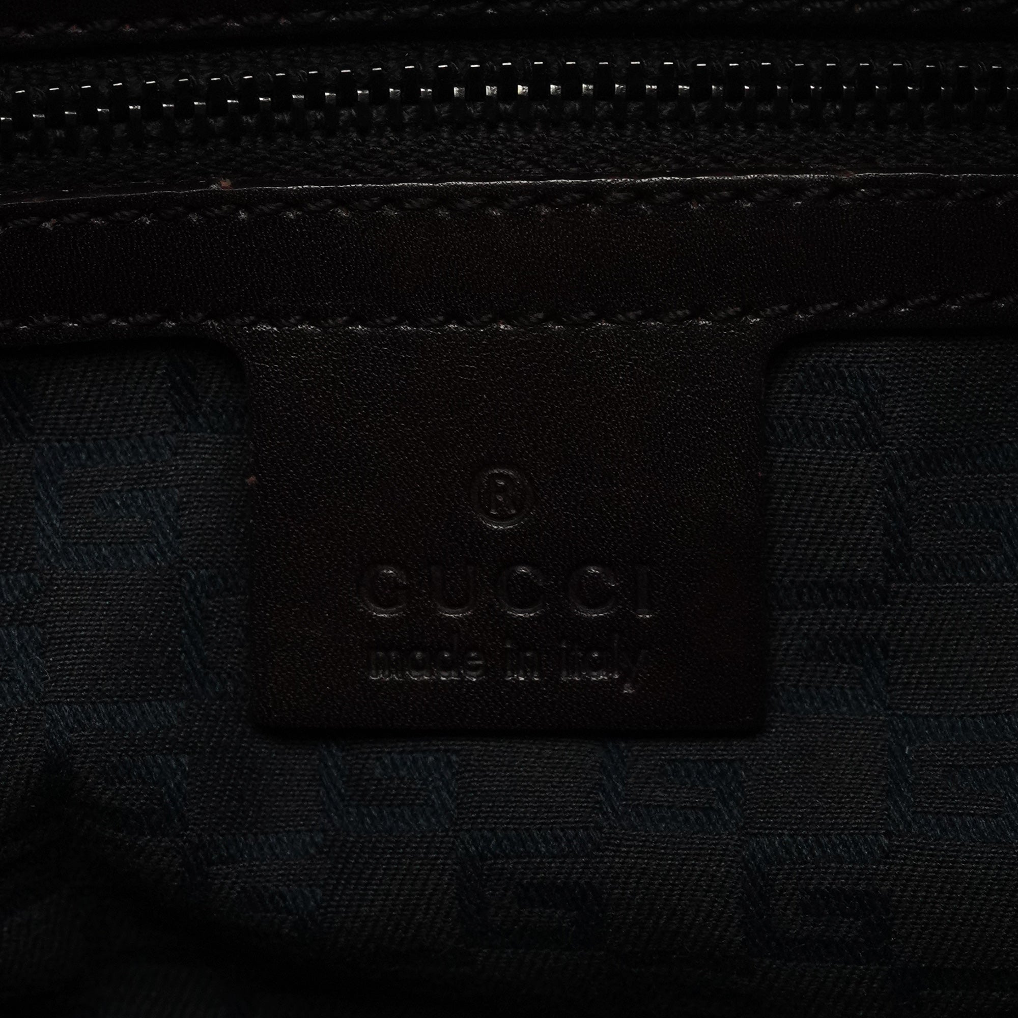Gucci 106495 Sac porté épaule à anses en bois en toile beige