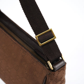 Gucci 106644 Brown GG Hobo Shoulder Bag