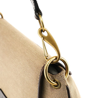 Gucci 106671 Beige Brown Sherry Line Shoulder Bag