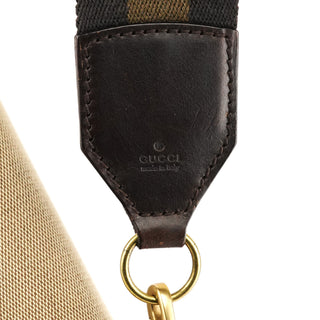 Gucci 106671 Beige Brown Sherry Line Shoulder Bag