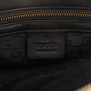 Gucci 106671 Beige Brown Sherry Line Shoulder Bag