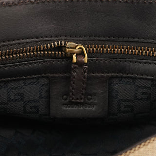 Gucci 106671 Beige Brown Sherry Line Shoulder Bag