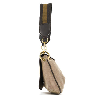 Gucci 106671 Beige Brown Sherry Line Shoulder Bag