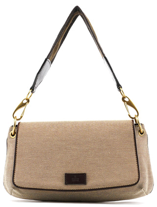 Gucci 106671 Beige Brown Sherry Line Shoulder Bag