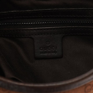 Gucci 107752 Brown GG Canvas Hobo Shoulder Bag