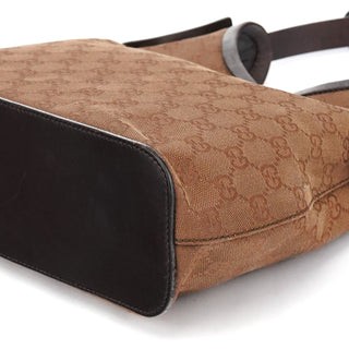 Gucci 107752 Brown GG Hobo Shoulder Bag