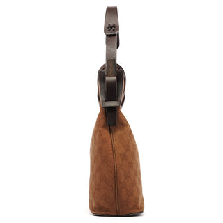 Gucci 107752 Brown GG Hobo Shoulder Bag