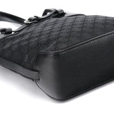 Gucci 107757 Black GG Leather Tote Bag