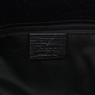 Gucci 107757 Black GG Leather Tote Bag
