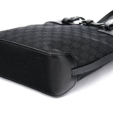 Gucci 107757 Black GG Leather Tote Bag