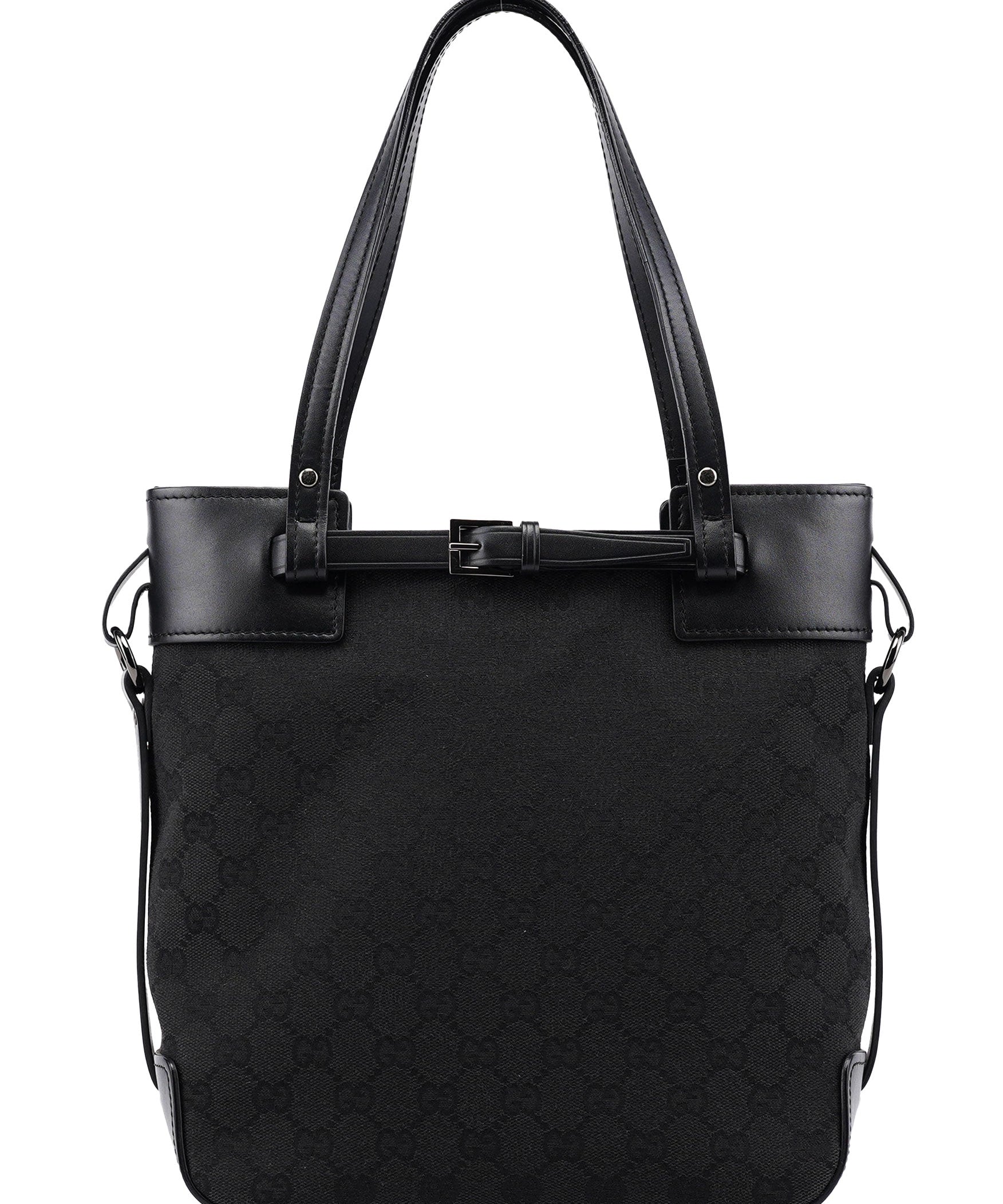 Gucci 107757 Black GG Tote Bag
