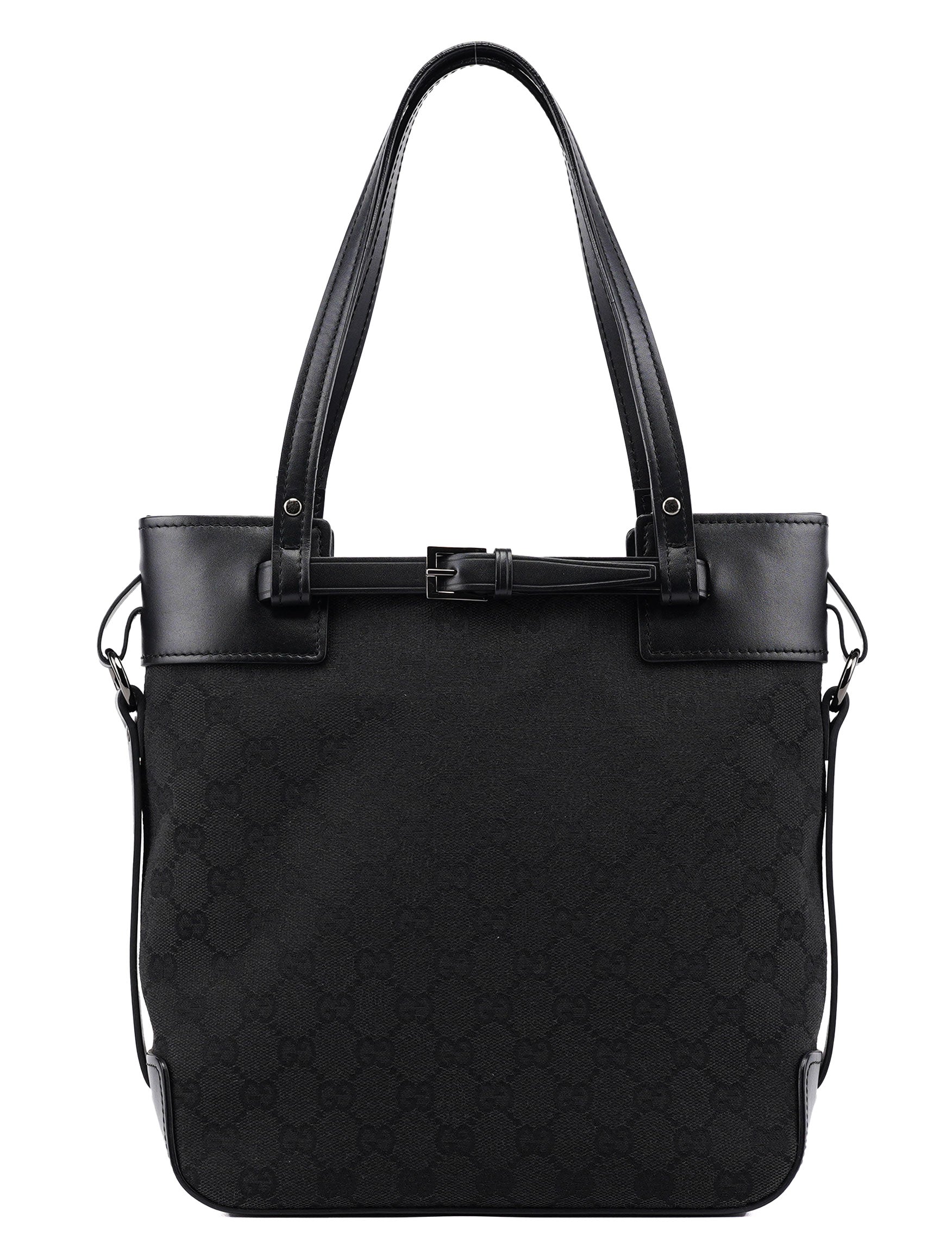 Gucci 107757 Black GG Tote Bag