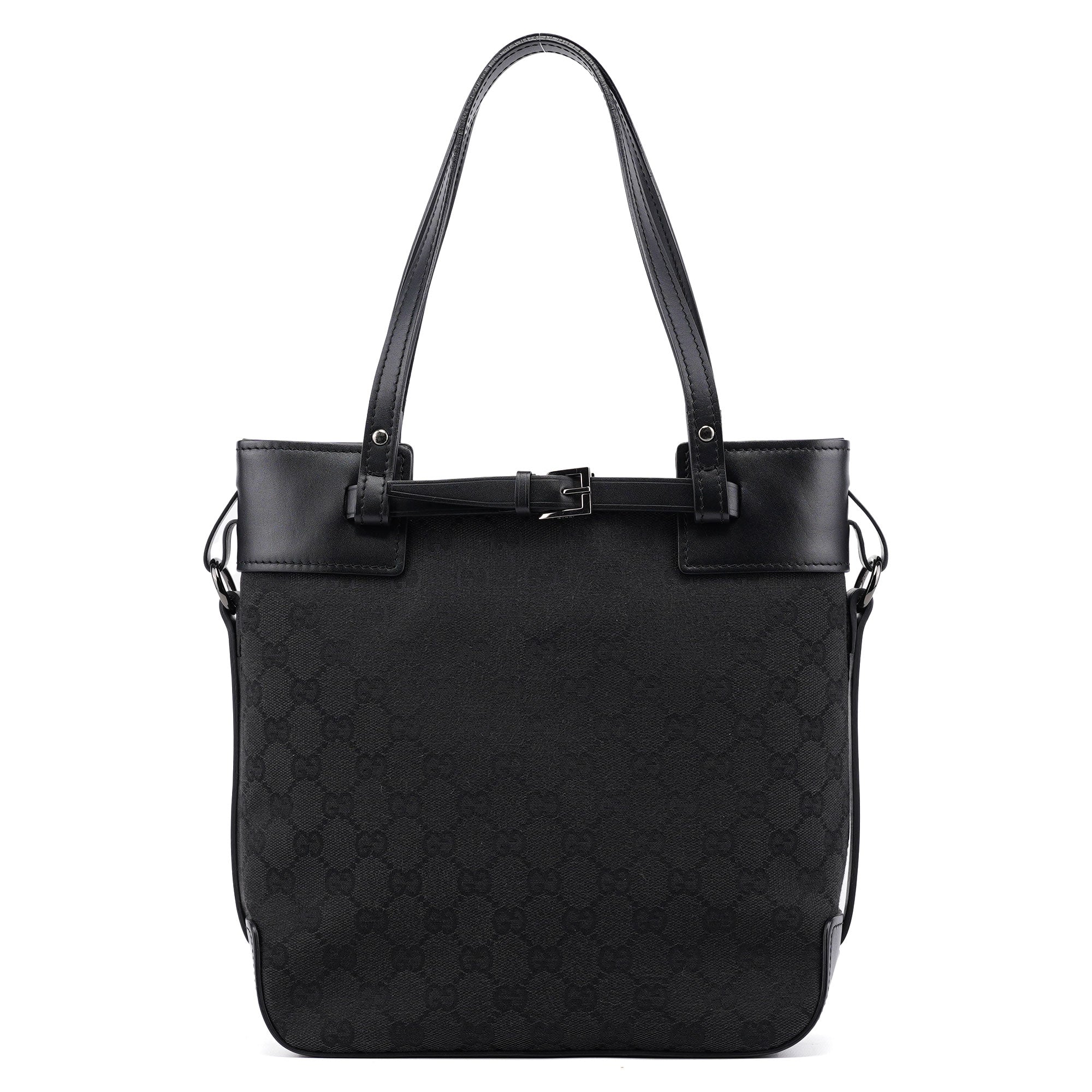 Gucci 107757 Black GG Tote Bag