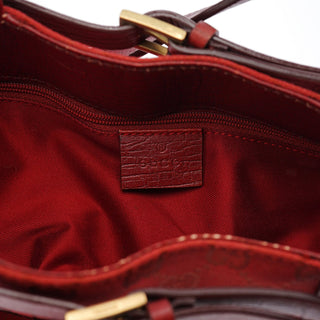 Gucci 107757 Red GG Leather Tote Bag