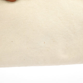 Gucci 109136 Beige Canvas Bamboo Top Handle Bag