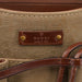 Gucci 109138 Beige Canvas Bamboo Dual Handle Bag