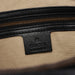 Gucci 109138 Black Calfskin Bamboo Dual Handle Bag