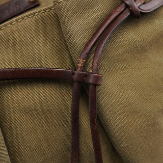 Gucci 109139 Beige Canvas Bamboo Dual Handle Bag