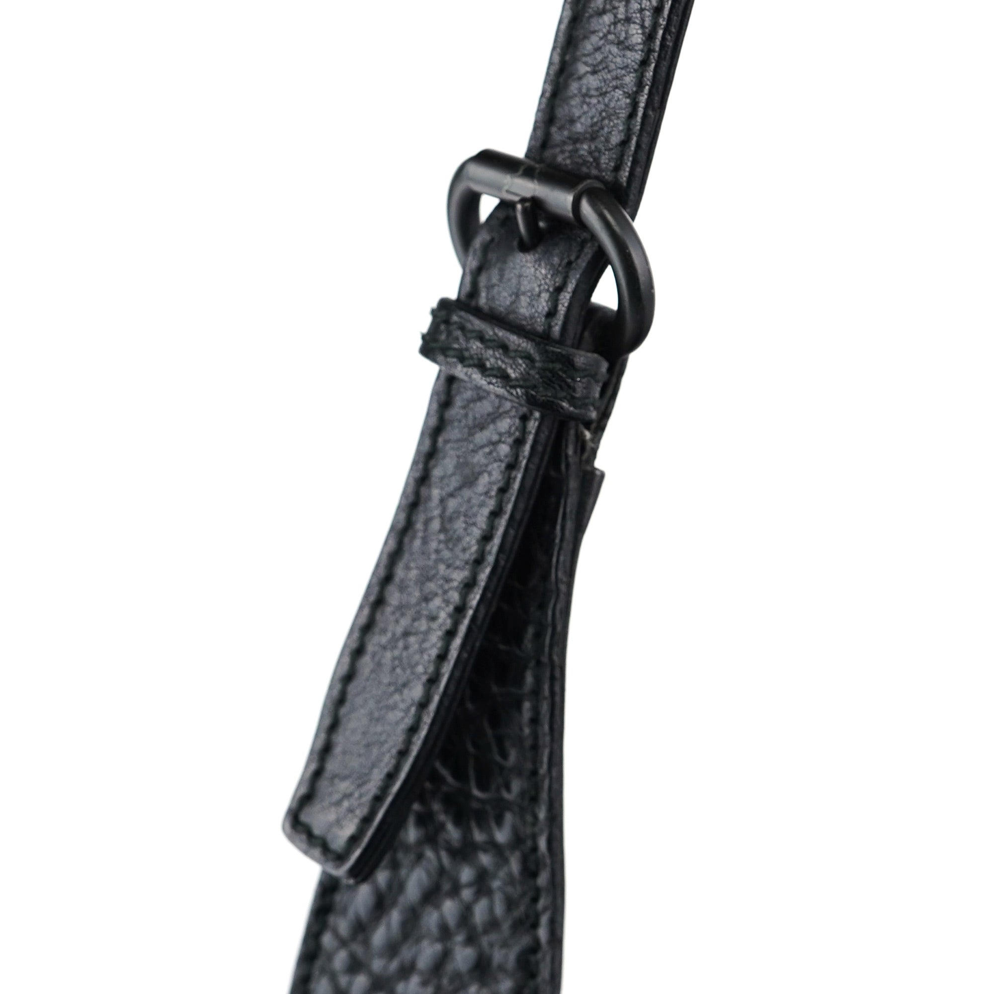 Gucci 109175 Anthracite GG Horsebit Shoulder Bag