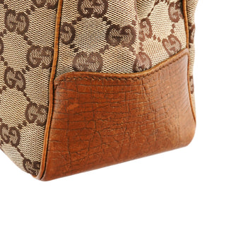 Gucci 112526 Beige Brown GG Bamboo Tote Bag
