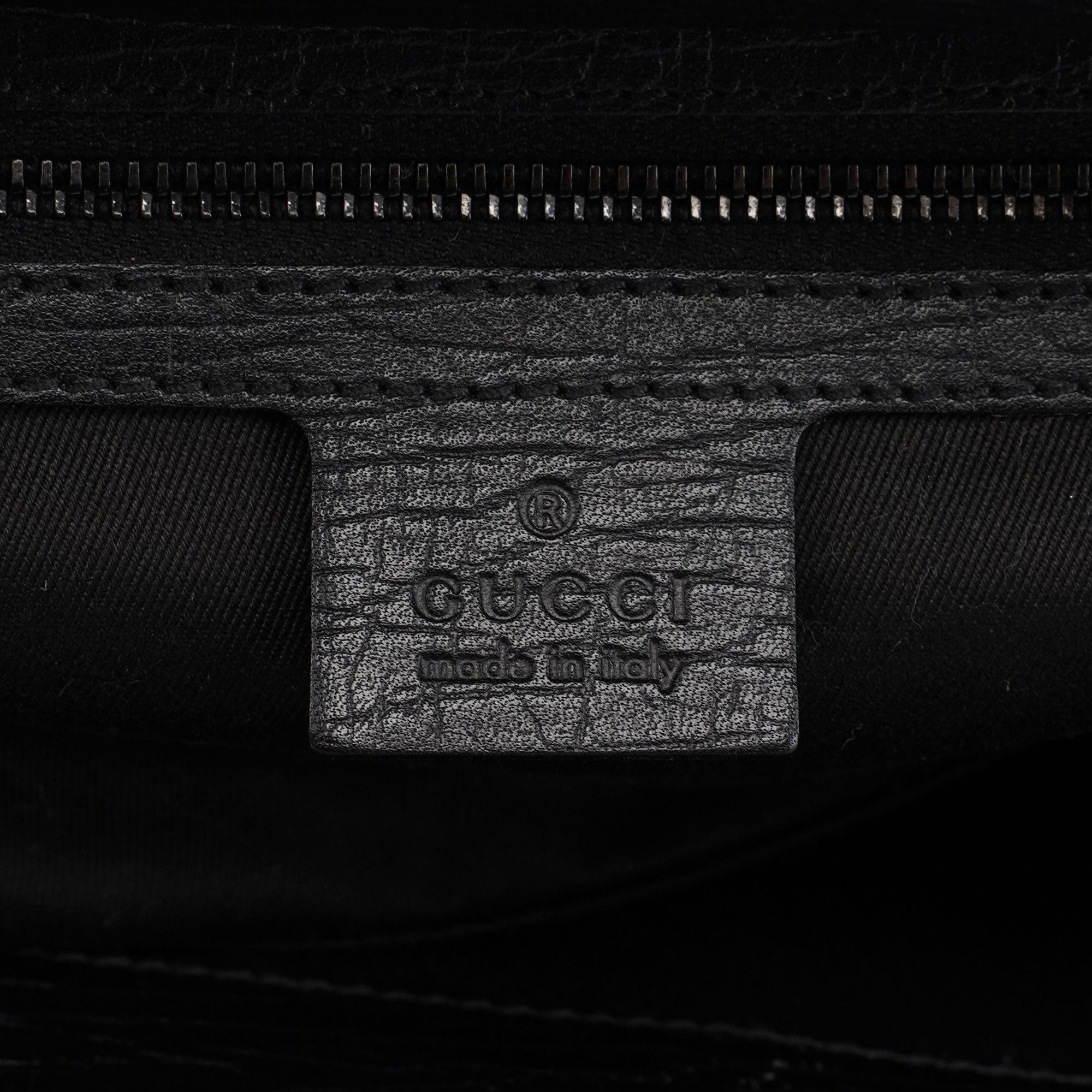 Gucci 112683 Sac à poignées bois en toile GG beige
