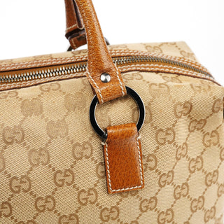 Gucci 113009 Beige Brown GG Tote Bag