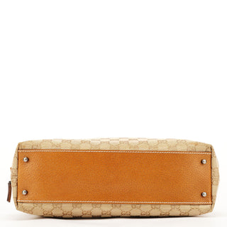 Gucci 113009 Beige Brown GG Tote Bag