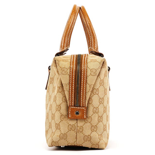 Gucci 113009 Beige Brown GG Tote Bag