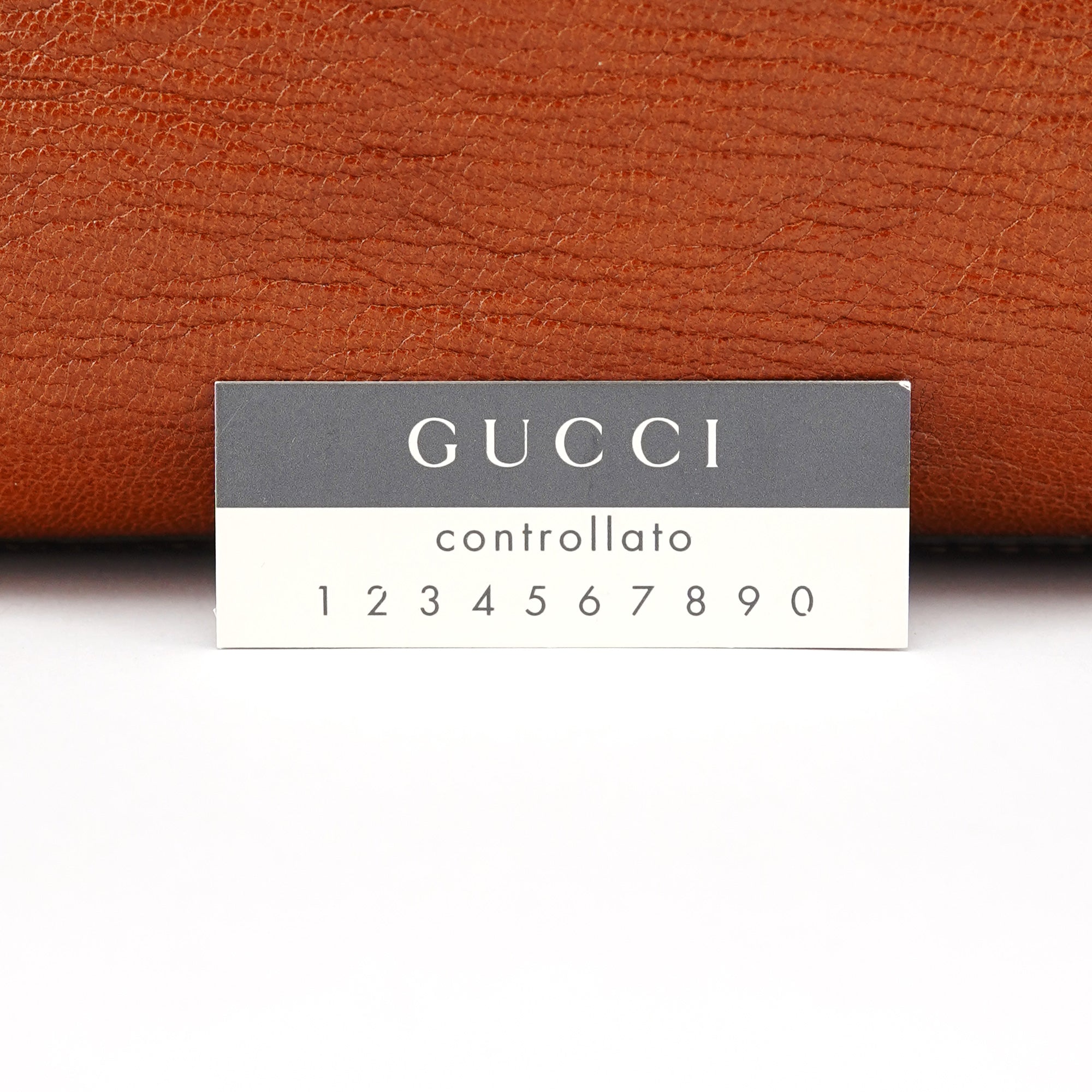 Gucci 113009 Brown Leather Bowling Bag