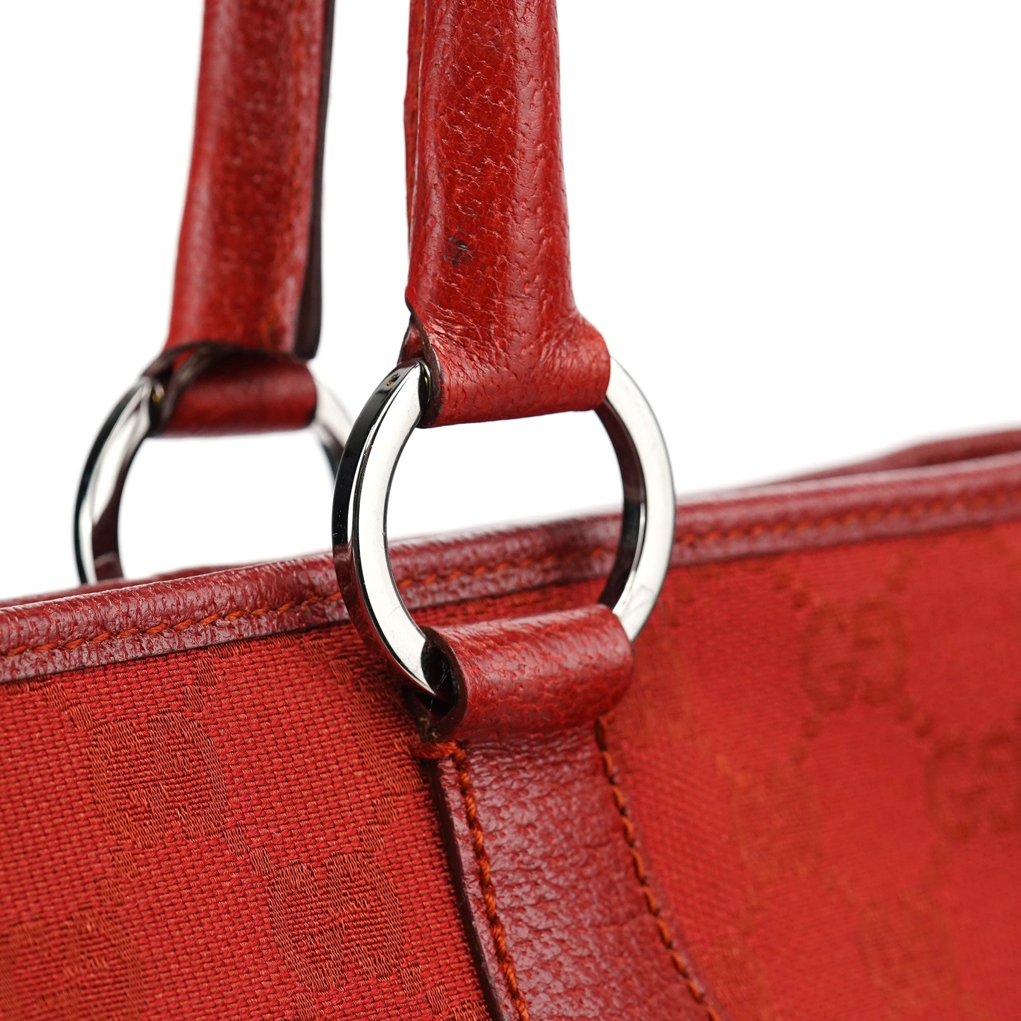 Gucci 113011 Red GG Tote Bag