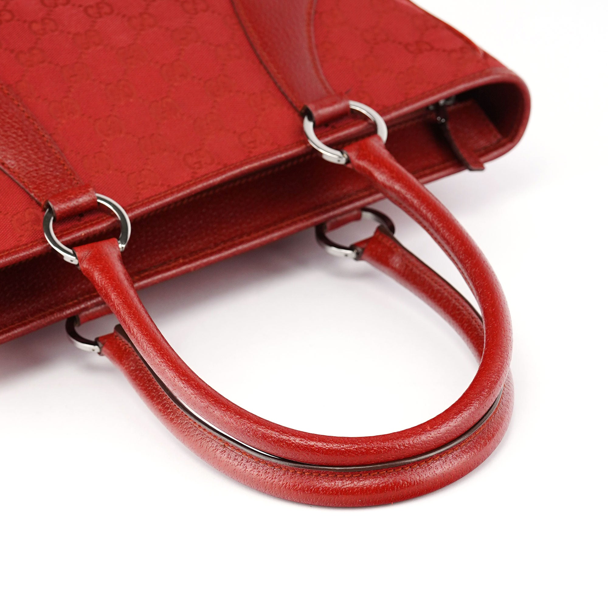 Gucci 113011 Red GG Tote Bag
