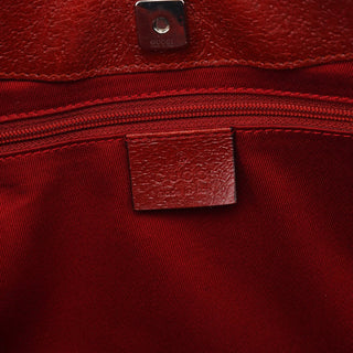 Gucci 113015 Red GG Leather Tote Bag