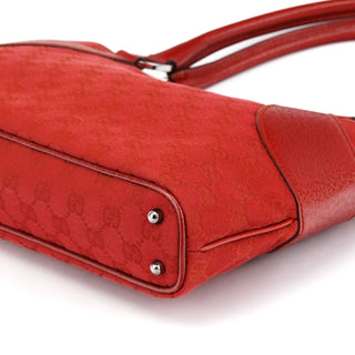 Gucci 113015 Red GG Leather Tote Bag