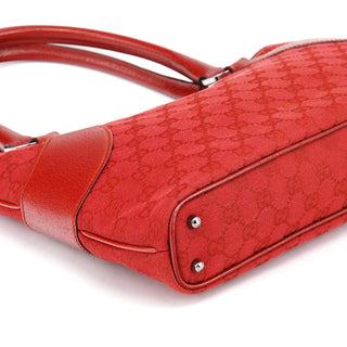 Gucci 113015 Red GG Leather Tote Bag