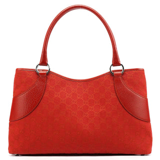 Gucci 113015 Red GG Leather Tote Bag