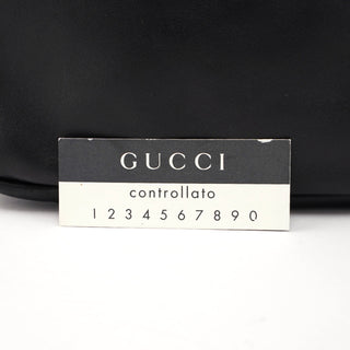 Gucci 114900 Large Black Calfskin Horsebit Bag