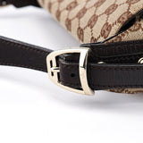Gucci 114915 Beige GG Horsebit Hobo Shoulder Bag