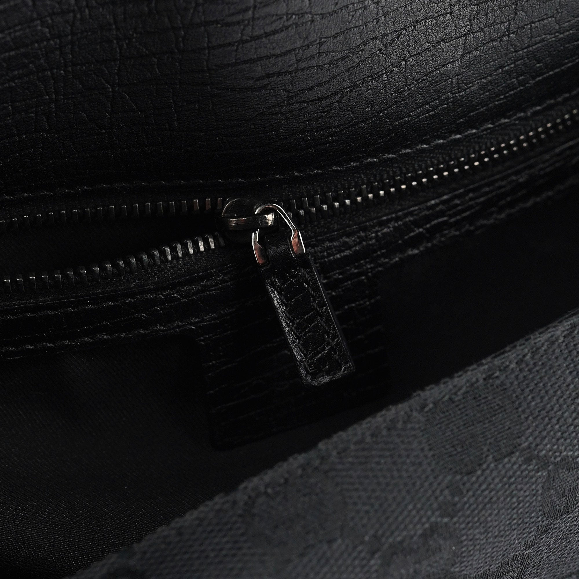 Gucci 114915 Black GG Horsebit Shoulder Bag