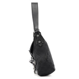 Gucci 114915 Black GG Horsebit Shoulder Bag