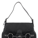 Gucci 114915 Black GG Horsebit Shoulder Bag