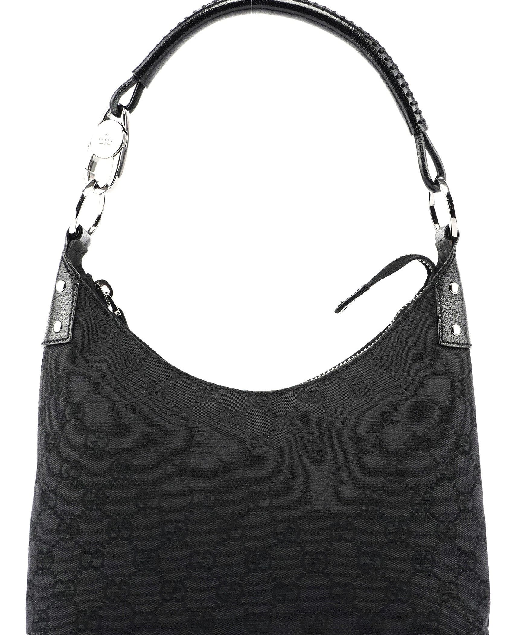 Gucci 115002 Black GG Shoulder Bag