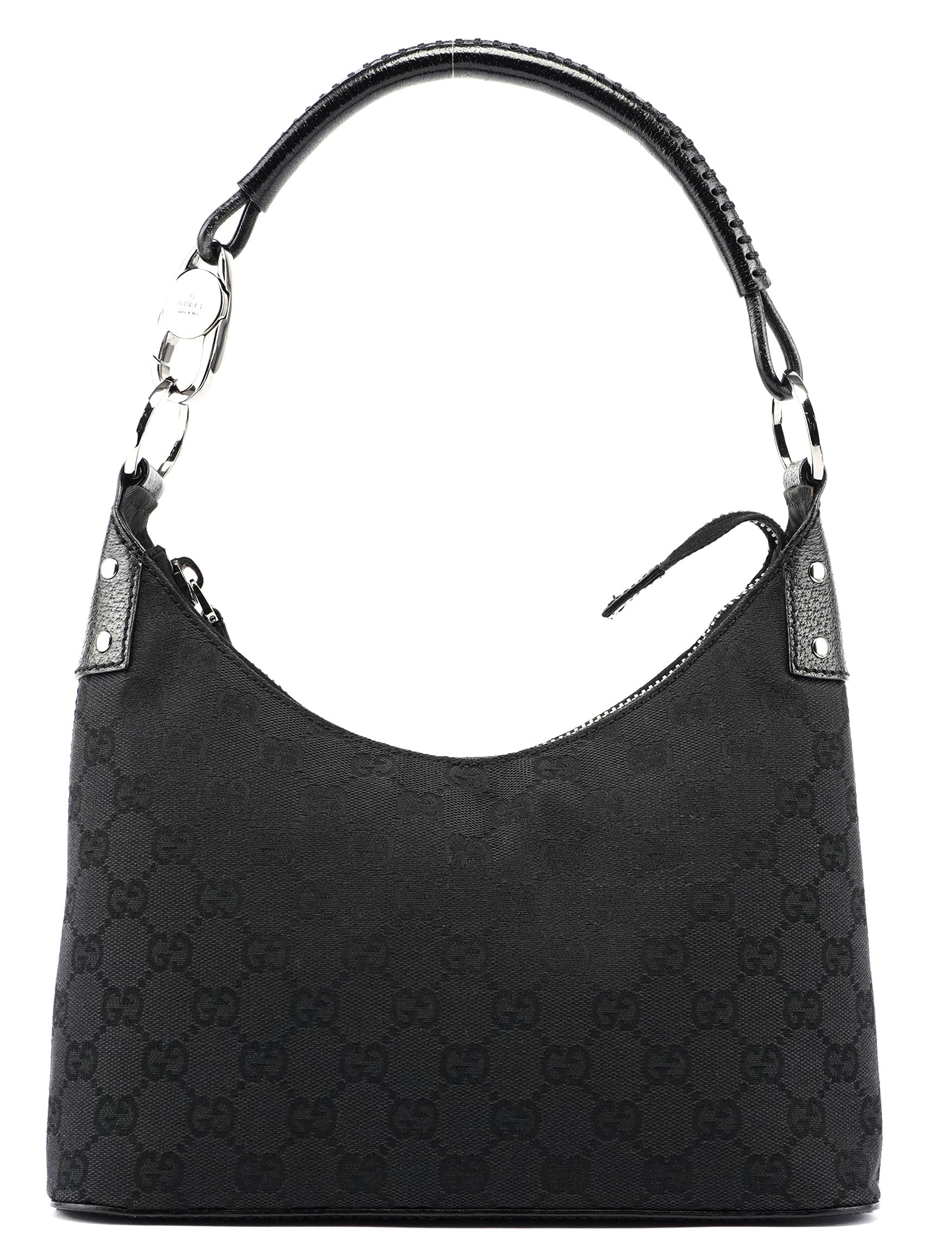 Gucci 115002 Black GG Shoulder Bag