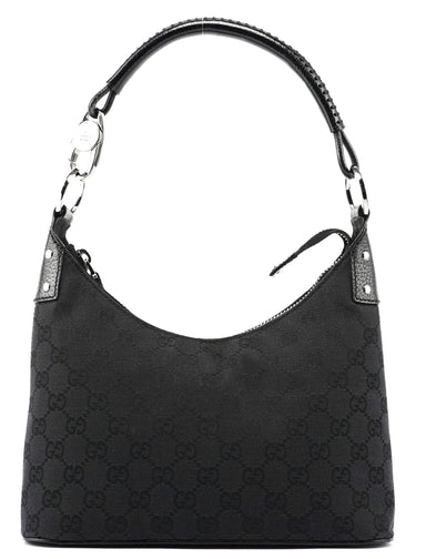 Gucci 115002 Black GG Shoulder Bag