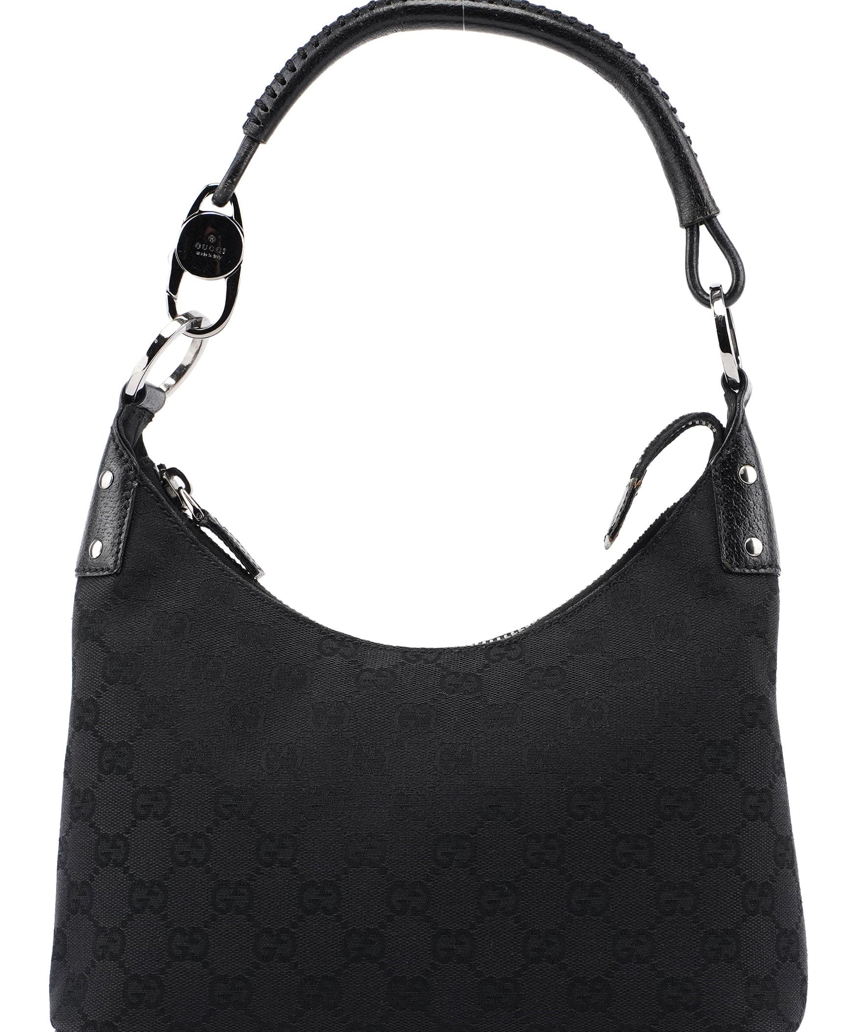 Gucci 115002 Black GG Shoulder Bag