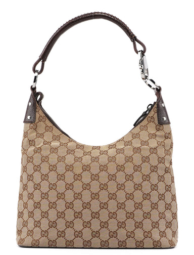 Gucci 115003 Beige GG Hobo Shoulder Bag