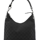 Gucci 115003 Black GG Hobo Shoulder Bag