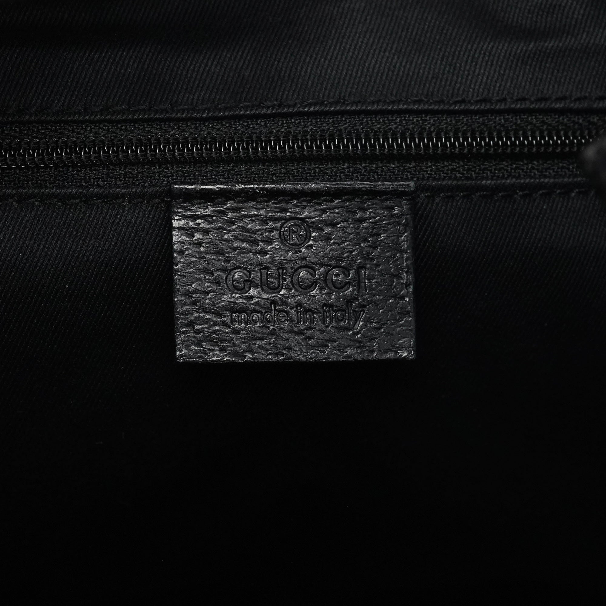 Gucci 115003 Sac porté épaule en toile GG noire